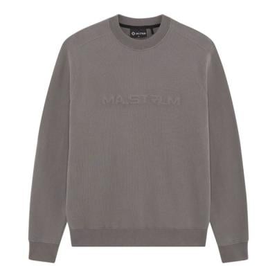 EMBOSSED LOGO CREW SWEAT Dark Slate