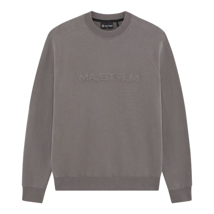EMBOSSED LOGO CREW SWEAT Dark Slate