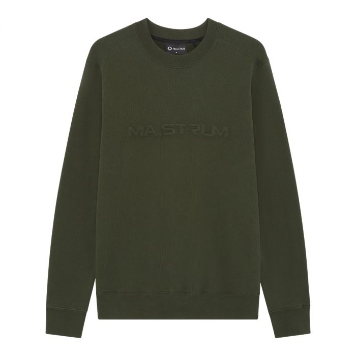 EMBOSSED LOGO CREW SWEAT Oil Slick