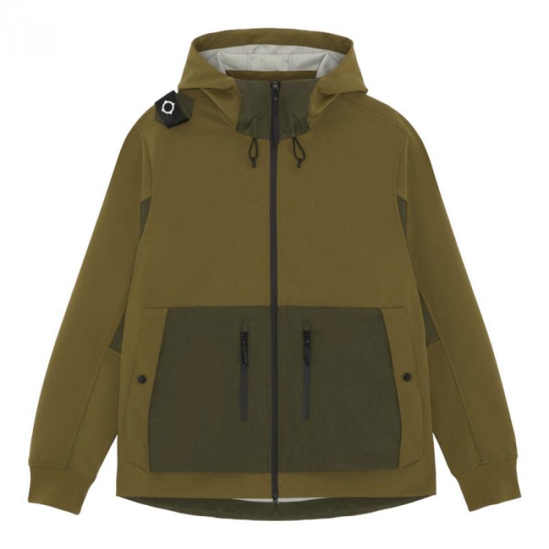 SOFTSHELL HOODED JACKET Aloe