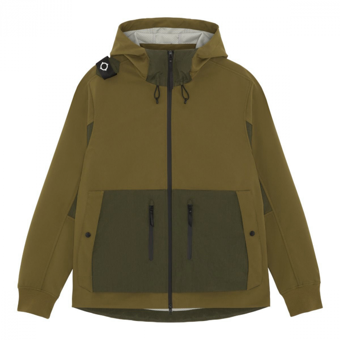 SOFTSHELL HOODED JACKET Aloe