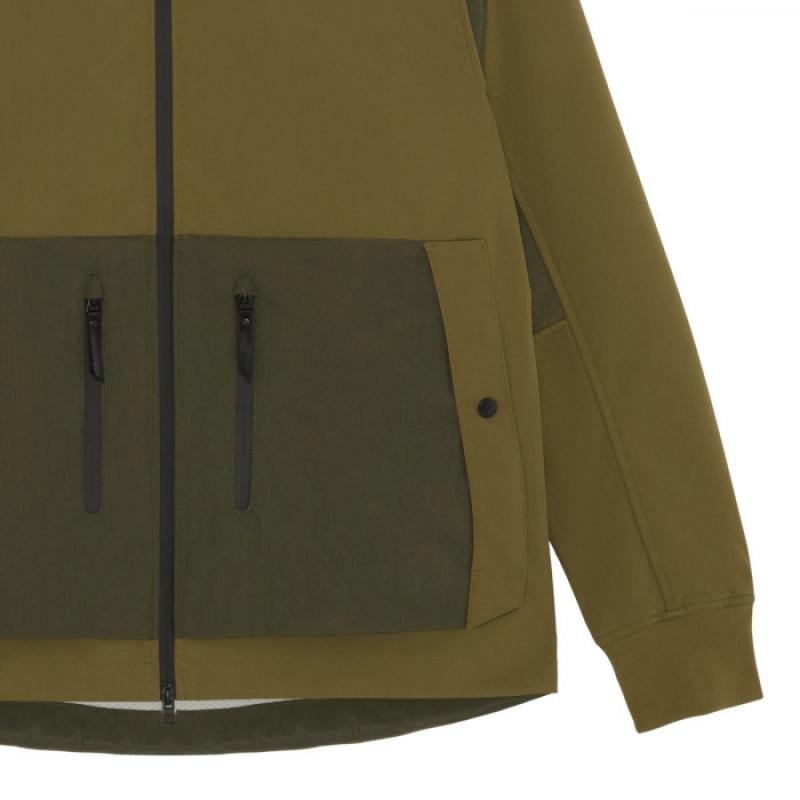 SOFTSHELL HOODED JACKET Aloe