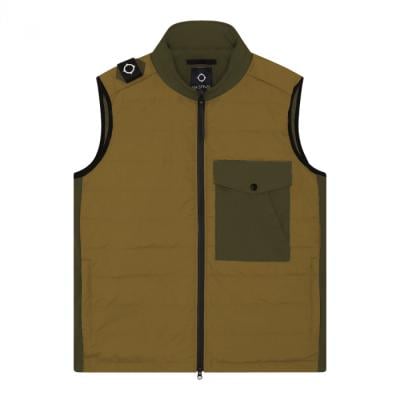 SOFTSHELL DOWN QUILT GILET Aloe