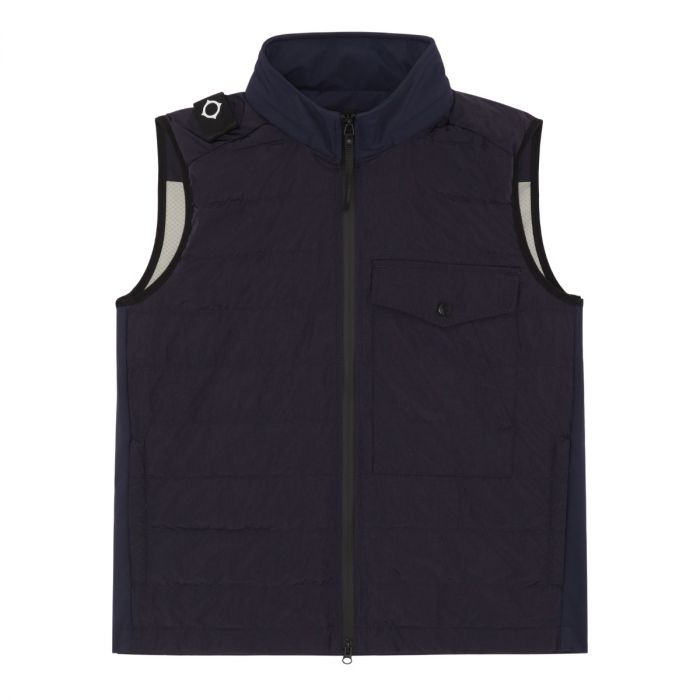SOFTSHELL DOWN QUILT GILET Ink Navy