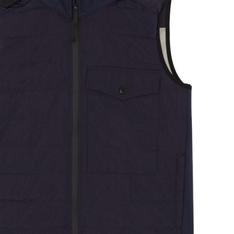 SOFTSHELL DOWN QUILT GILET Ink Navy