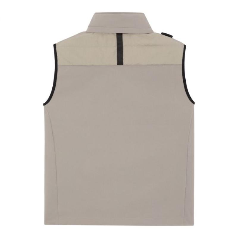 SOFTSHELL DOWN QUILT GILET Quicksilver