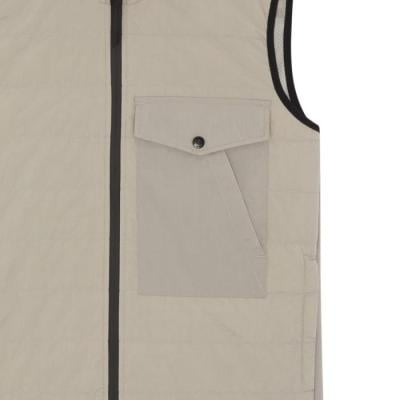 SOFTSHELL DOWN QUILT GILET Quicksilver