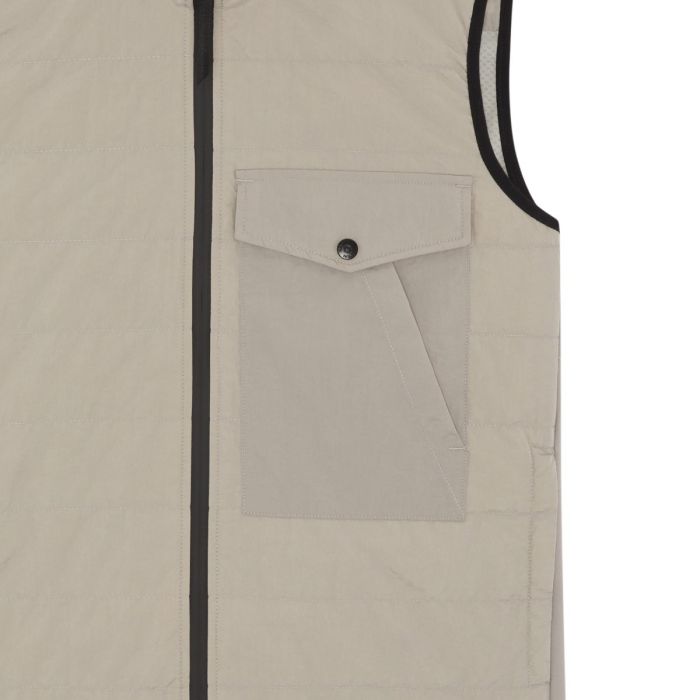 SOFTSHELL DOWN QUILT GILET Quicksilver