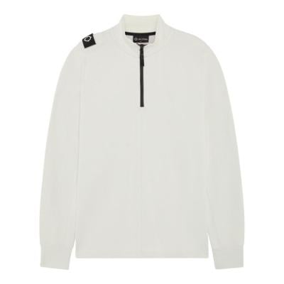 DFP FUNNEL NECK ZIP TOP Aluminium