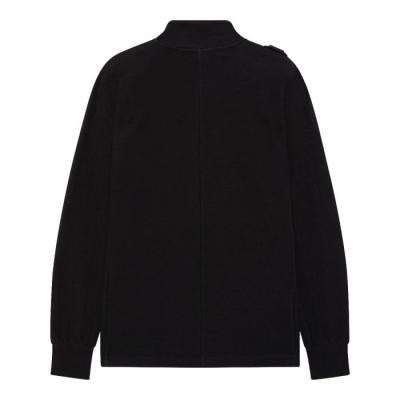 DFP FUNNEL NECK ZIP TOP Jet Black