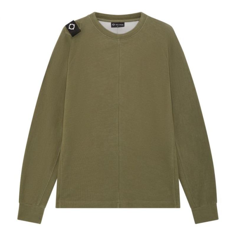 DFP PANEL SLEEVE CREW NECK Aloe