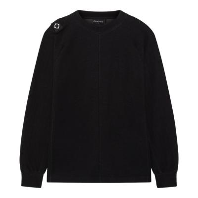 DFP PANEL SLEEVE CREW NECK Jet Black