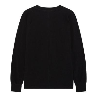 DFP PANEL SLEEVE CREW NECK Jet Black