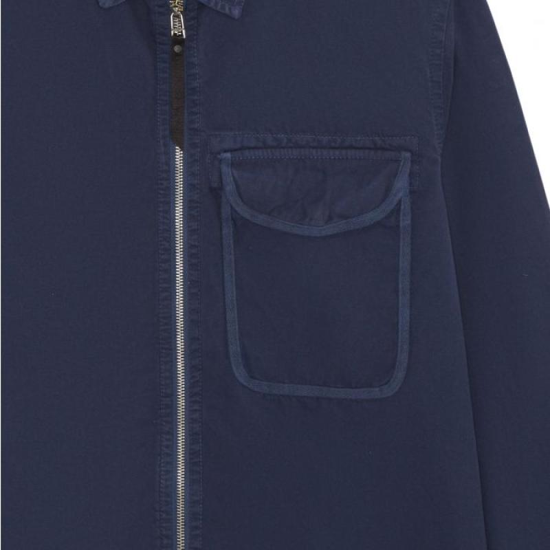 GD ZIP FRONT OVERSHIRT Ink Navy