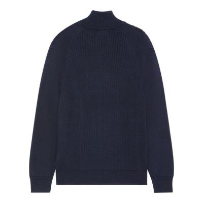 QUARTER ZIP KNIT Dark Navy