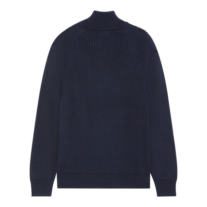 QUARTER ZIP KNIT Dark Navy