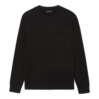 LS BLOCK PRINT POCKET TEE Jet Black