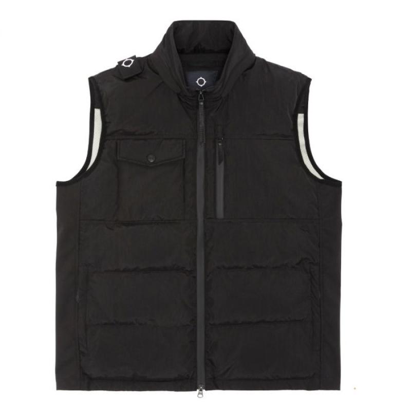 SOFTSHELL DOWN QUILT GILET Jet Black
