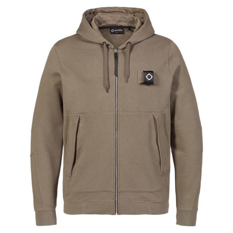 TRAINING FULL ZIP HOODY Timber Wolf
