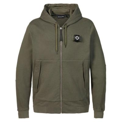 TRAINING FULL ZIP HOODY Dark Khaki Green