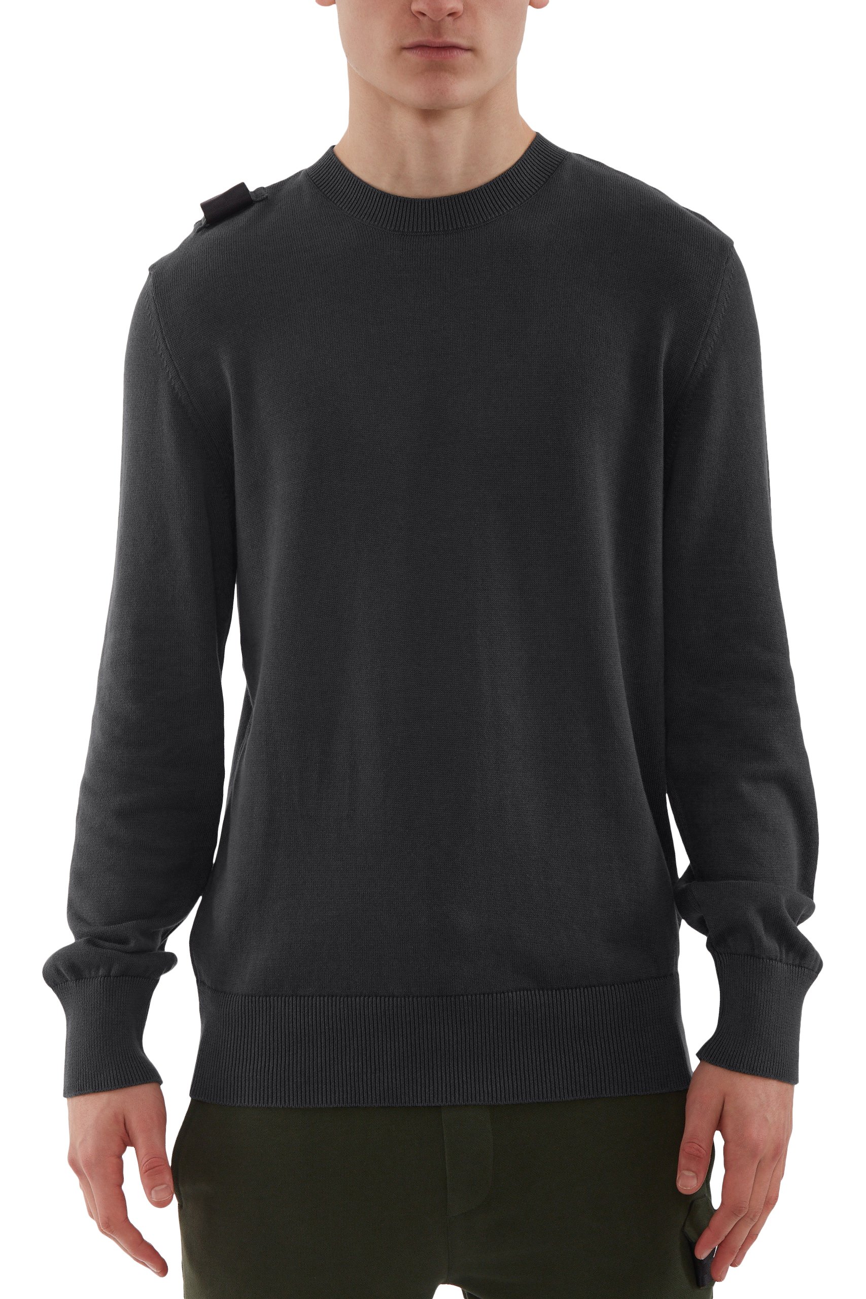 CREW NECK KNIT Jet Black