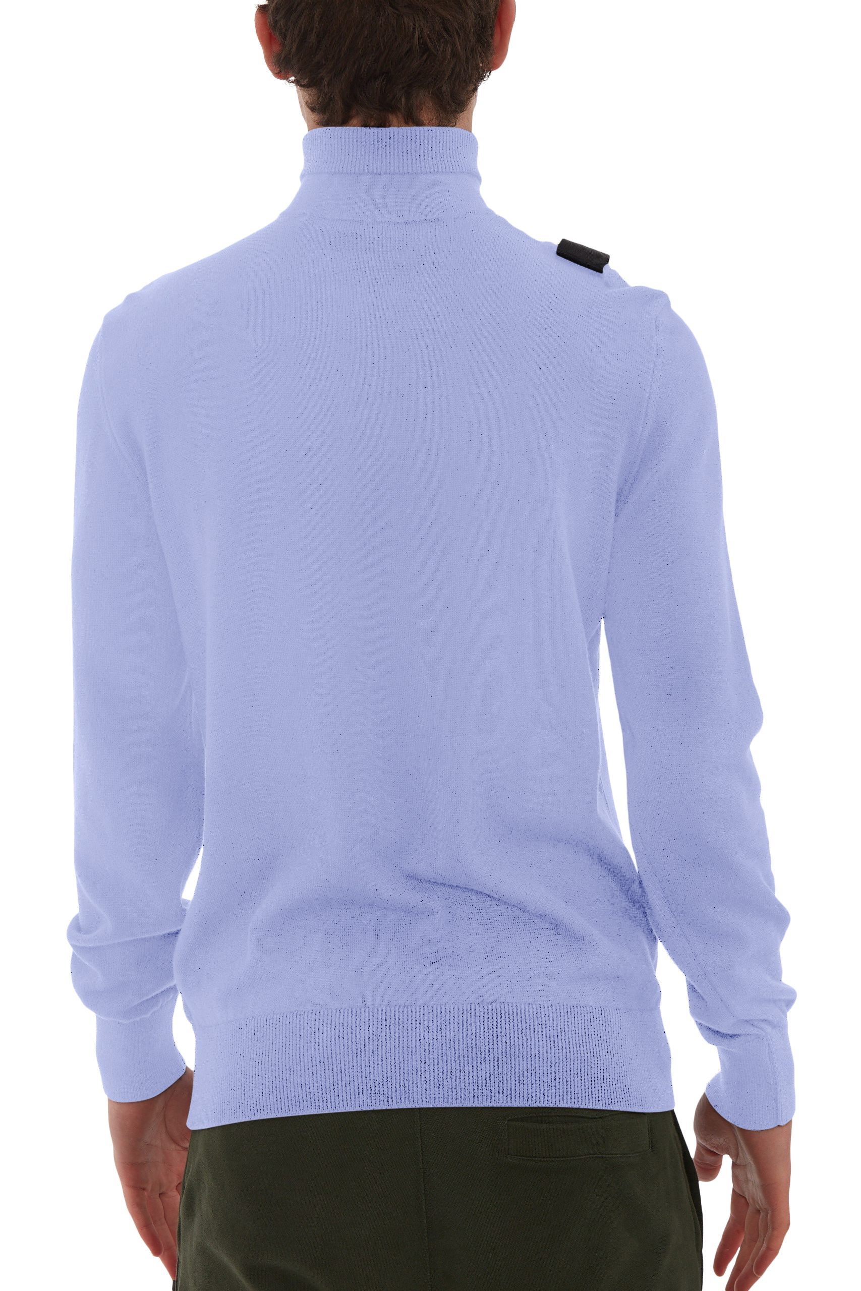 QUARTER ZIP KNIT Lavender
