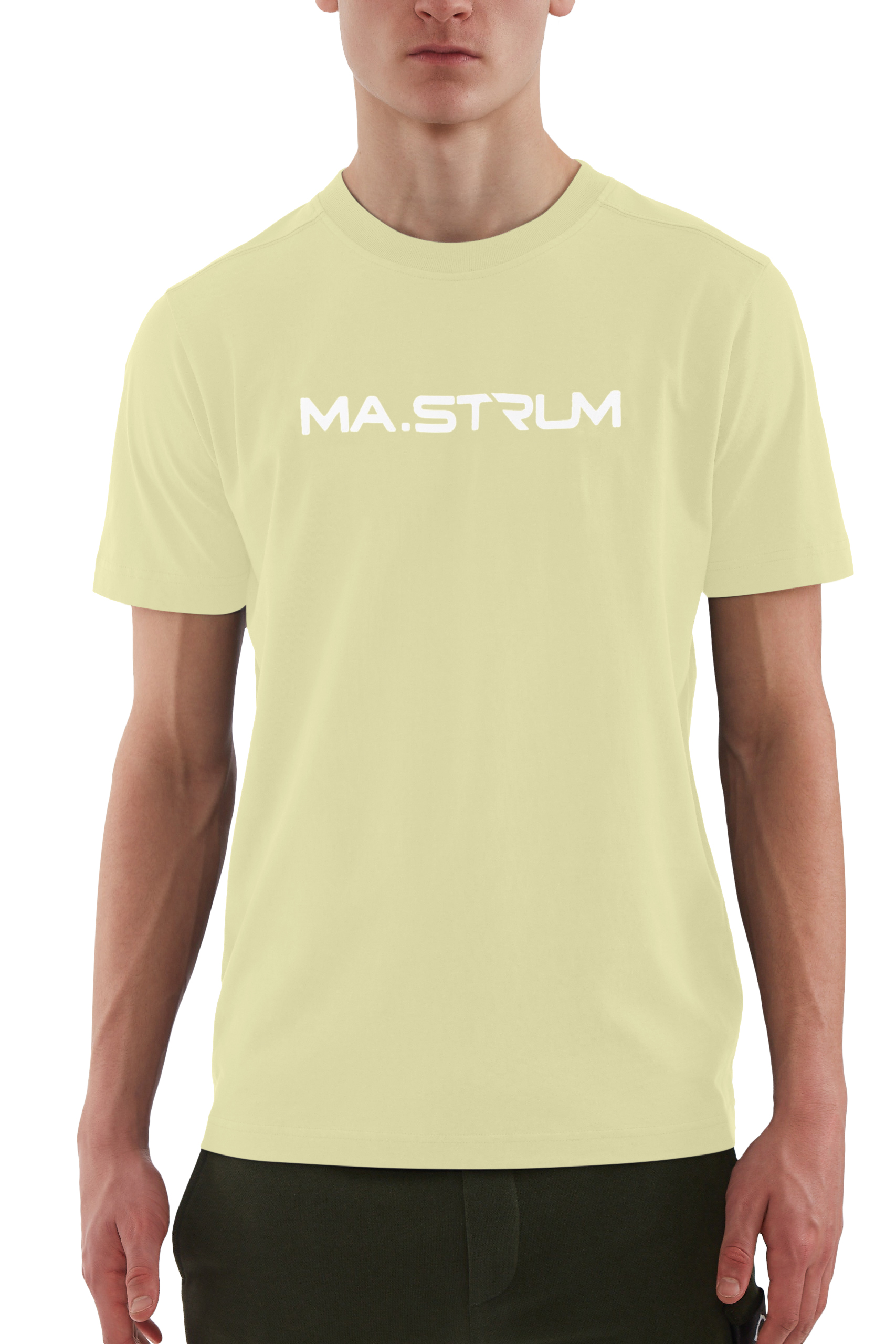 MA.STRUM CHEST PRINT TEE Pumice