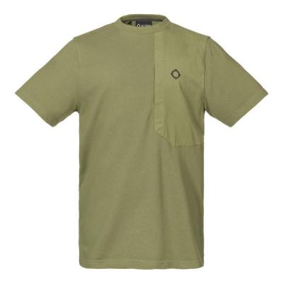 SS PIQUE POCKET TEE Green Canopy