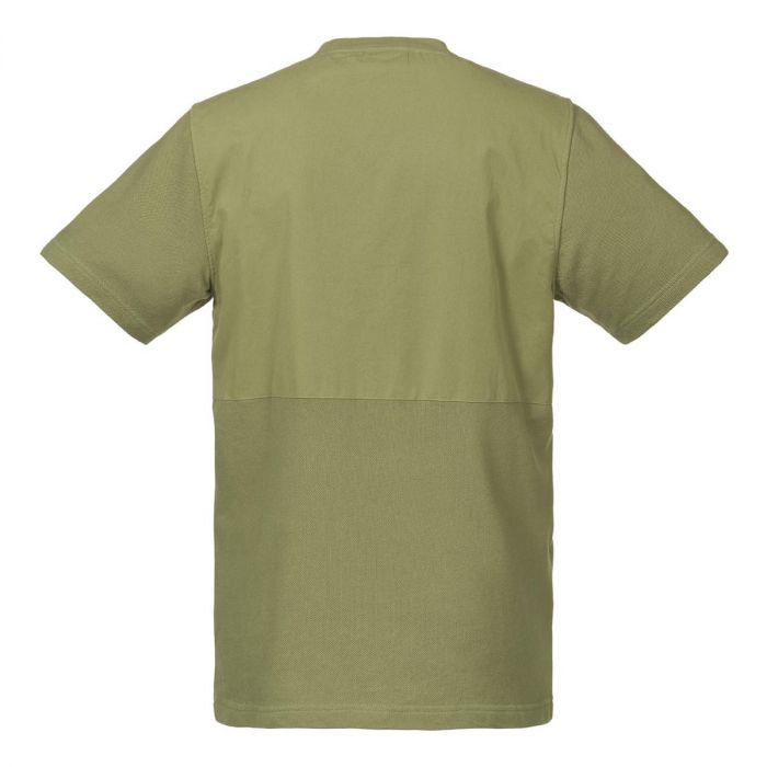 SS PIQUE POCKET TEE Green Canopy