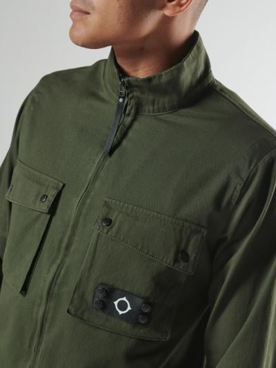 AERIAL FUNNEL NECK OVERSHIRT Oil Slick