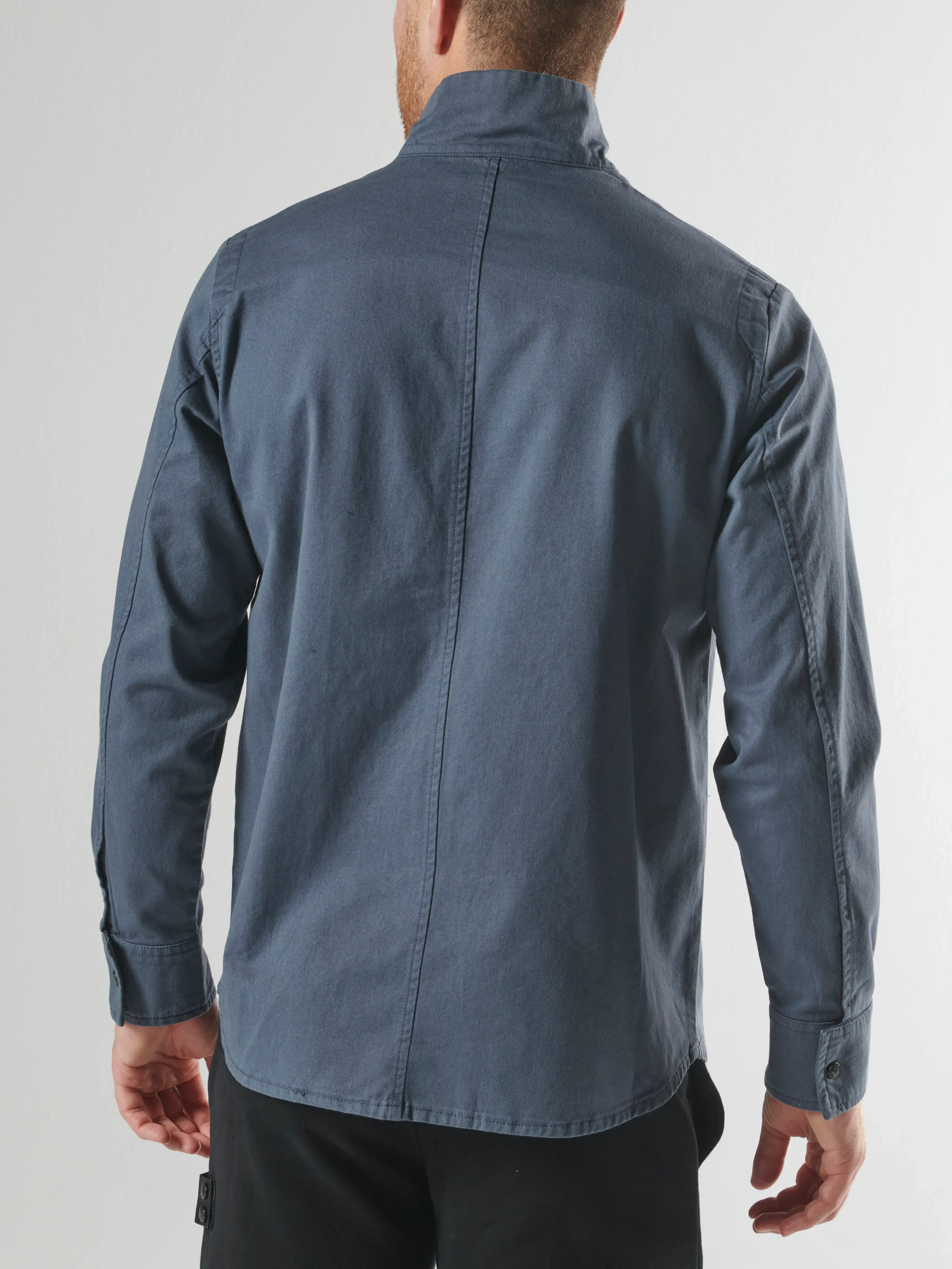 AERIAL FUNNEL NECK OVERSHIRT Ink Navy