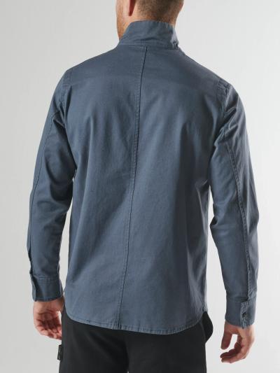 AERIAL FUNNEL NECK OVERSHIRT Ink Navy