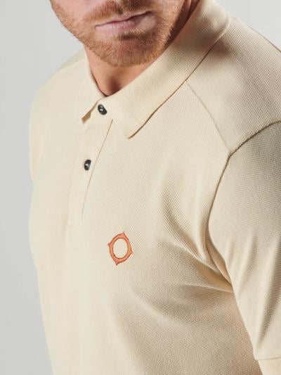 SS PIQUE POLO Burnt Cream