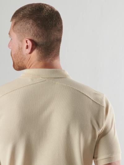 SS PIQUE POLO Burnt Cream