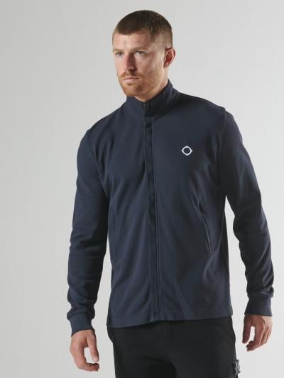 PIQUE FULL ZIP Ink Navy