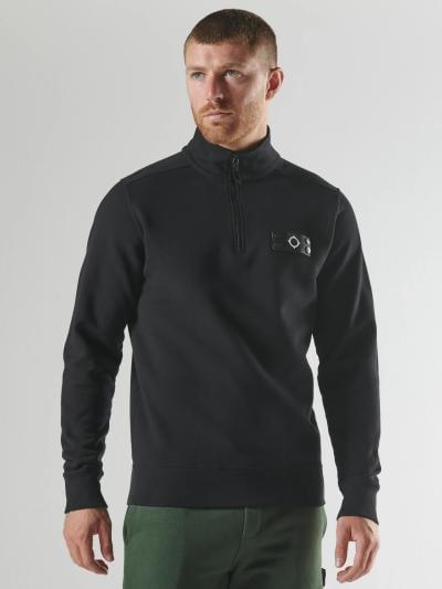 NEO QUARTER ZIP SWEAT Jet Black