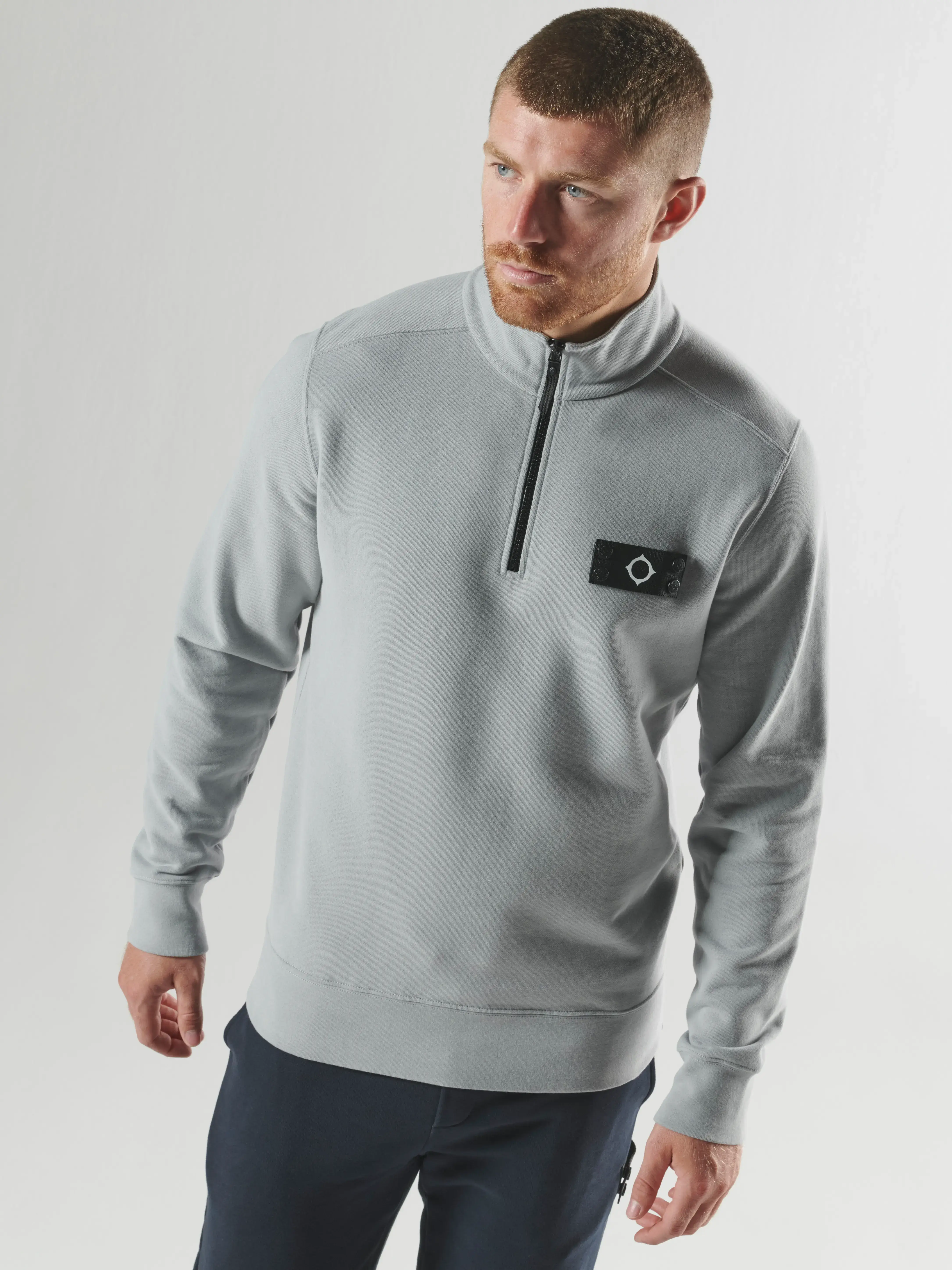 NEO QUARTER ZIP SWEAT Battleship