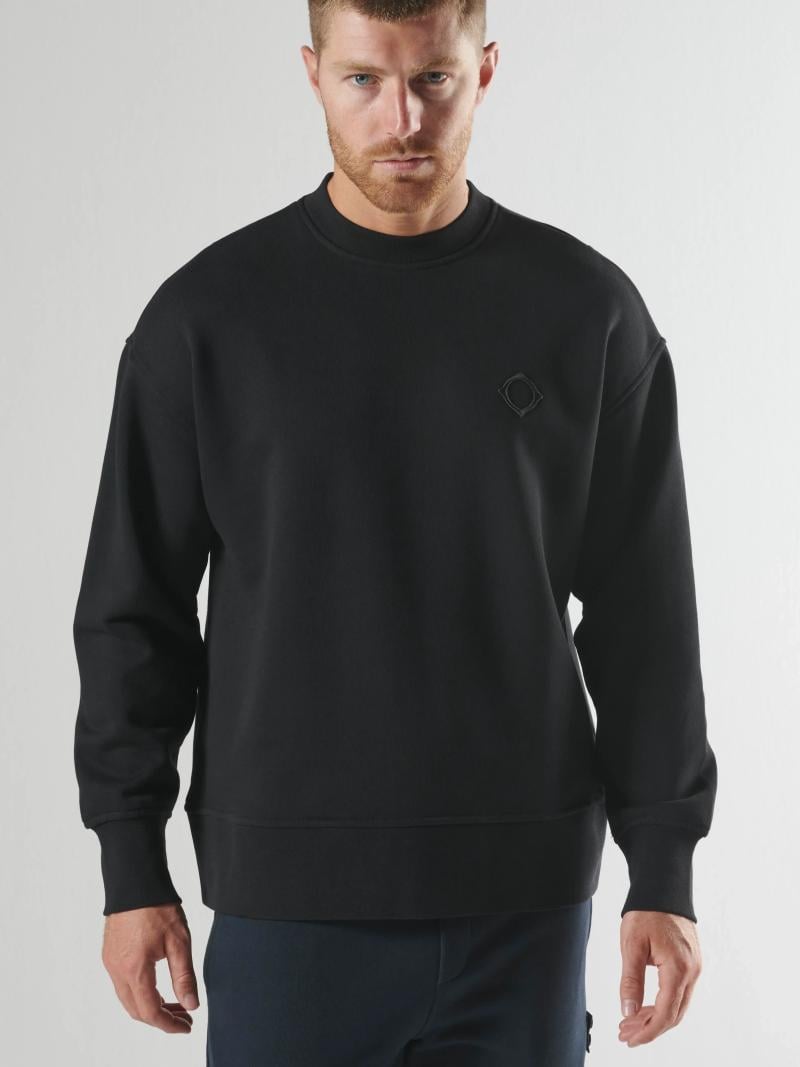 ALTIMUS BOX FIT CREW SWEAT Jet Black