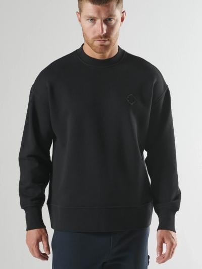 ALTIMUS BOX FIT CREW SWEAT Jet Black