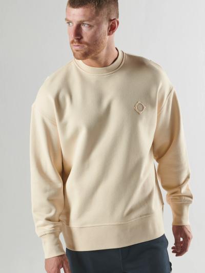 ALTIMUS BOX FIT CREW SWEAT Burnt Cream