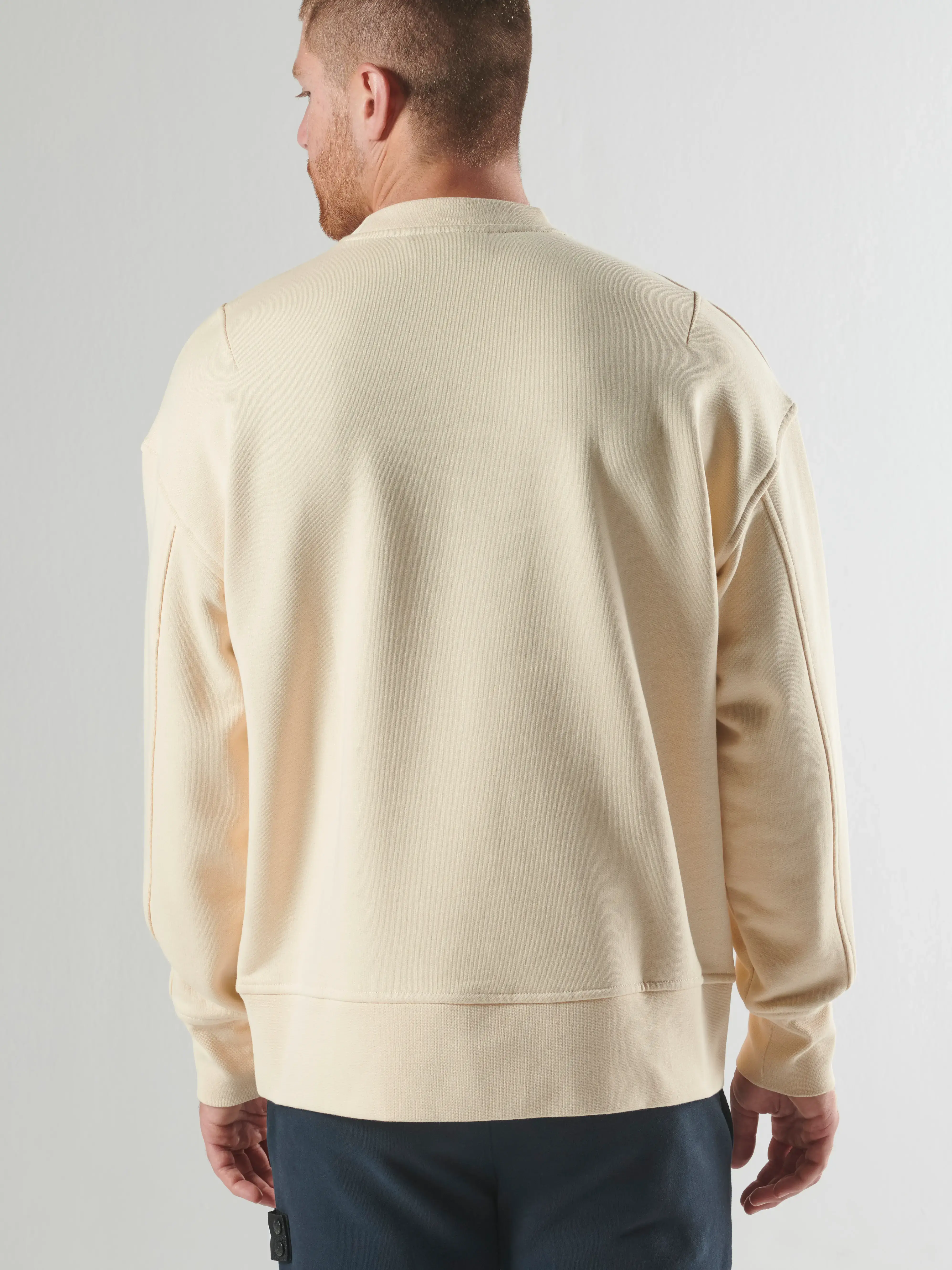 ALTIMUS BOX FIT CREW SWEAT Burnt Cream