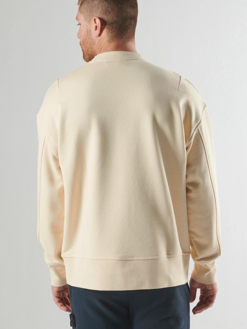 ALTIMUS BOX FIT CREW SWEAT Burnt Cream