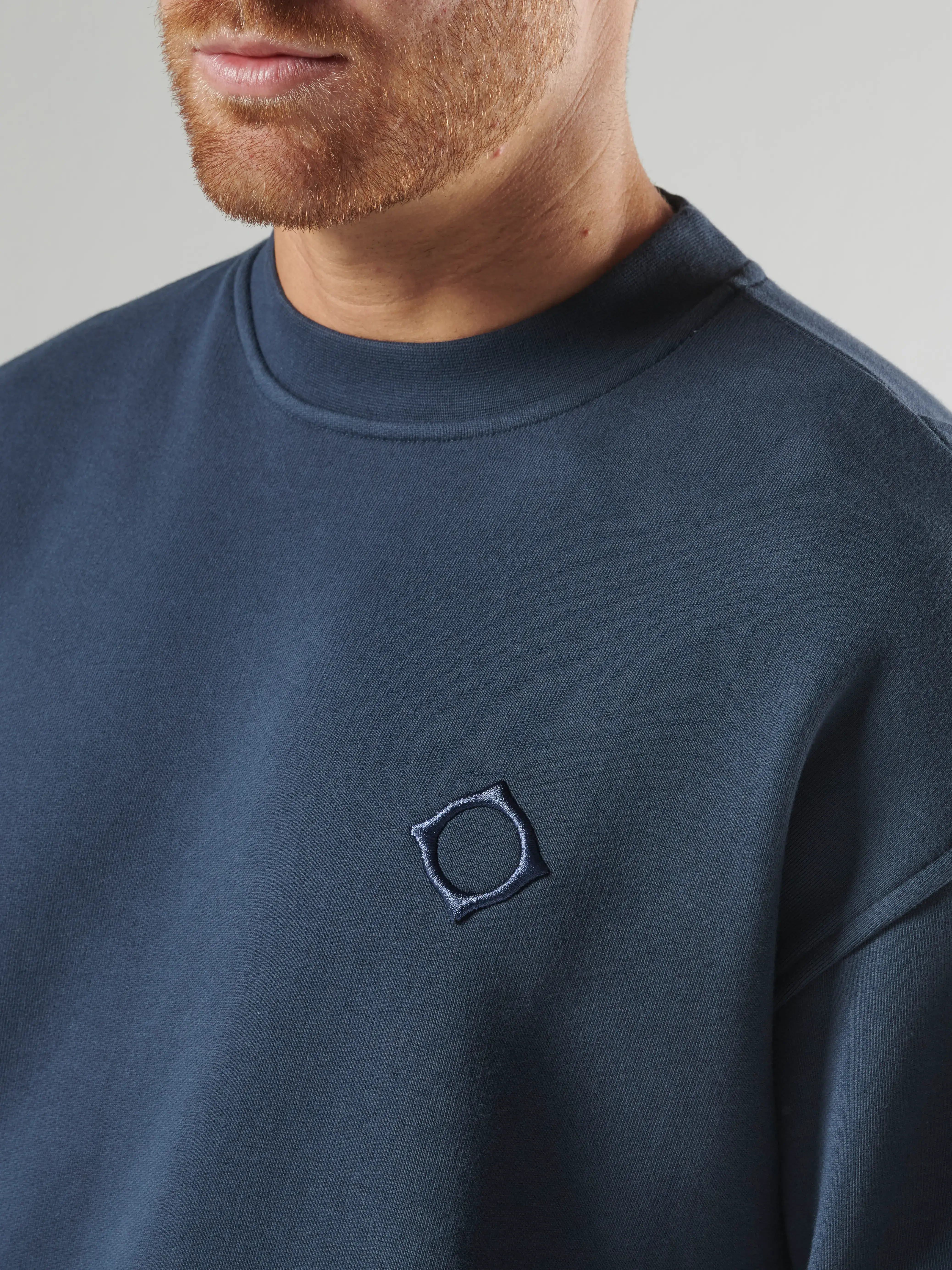ALTIMUS BOX FIT CREW SWEAT Ink Navy
