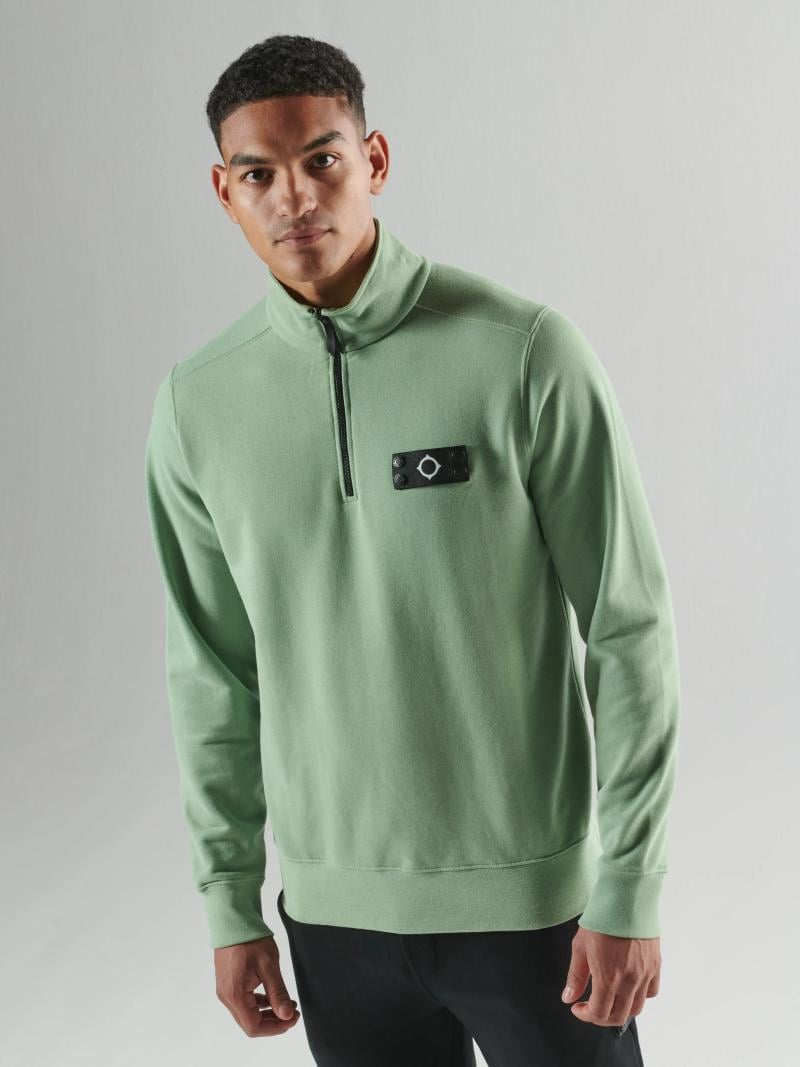 NEO QUARTER ZIP SWEAT Sage