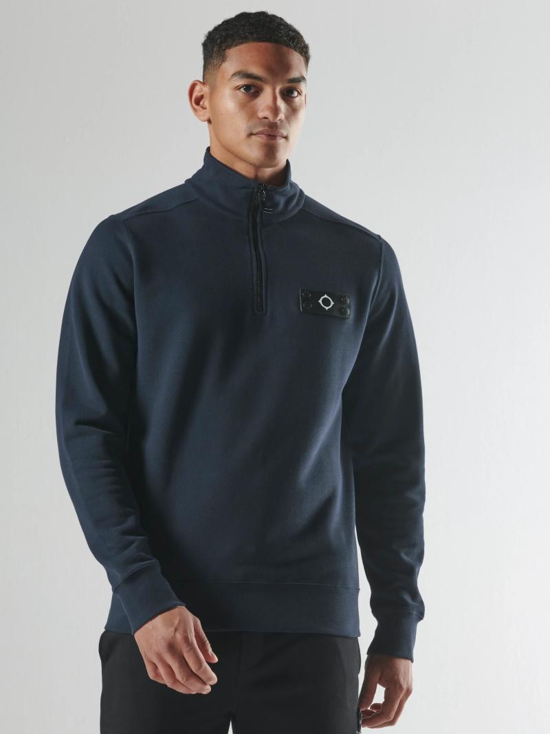 NEO QUARTER ZIP SWEAT Ink Navy
