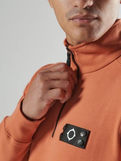 NEO QUARTER ZIP SWEAT Rust