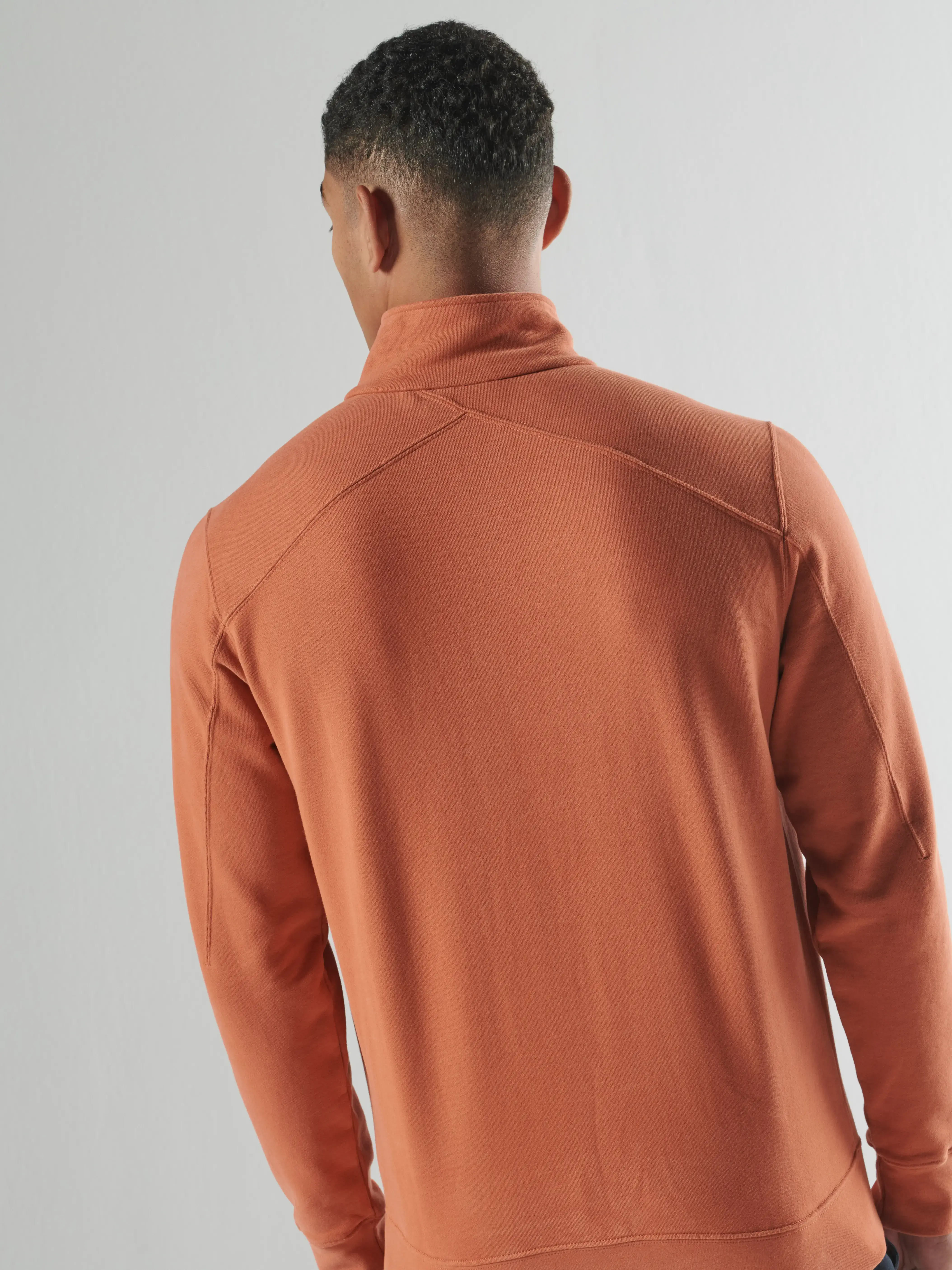 NEO QUARTER ZIP SWEAT Rust