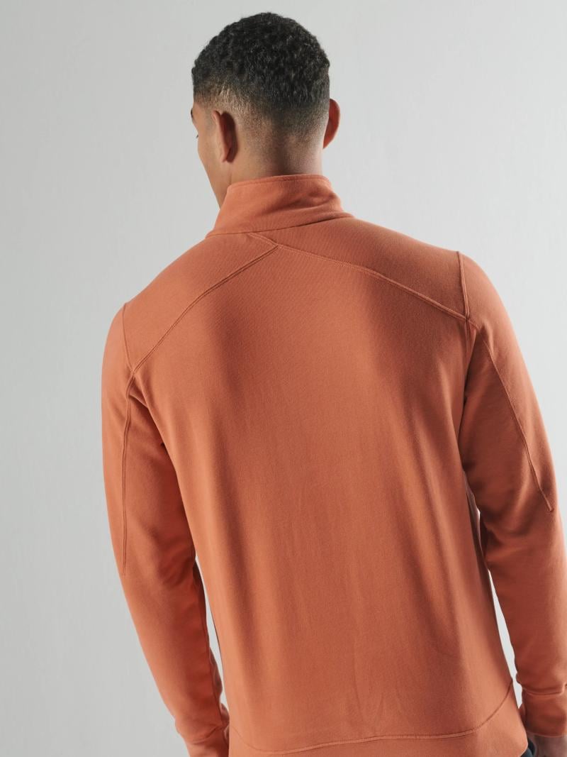 NEO QUARTER ZIP SWEAT Rust