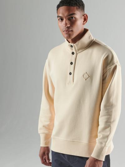 STRIA FUNNEL BOX SWEAT Burnt Cream