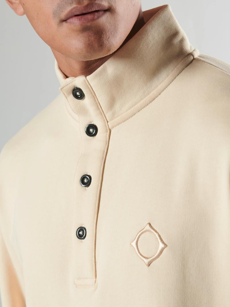 STRIA FUNNEL BOX SWEAT Burnt Cream